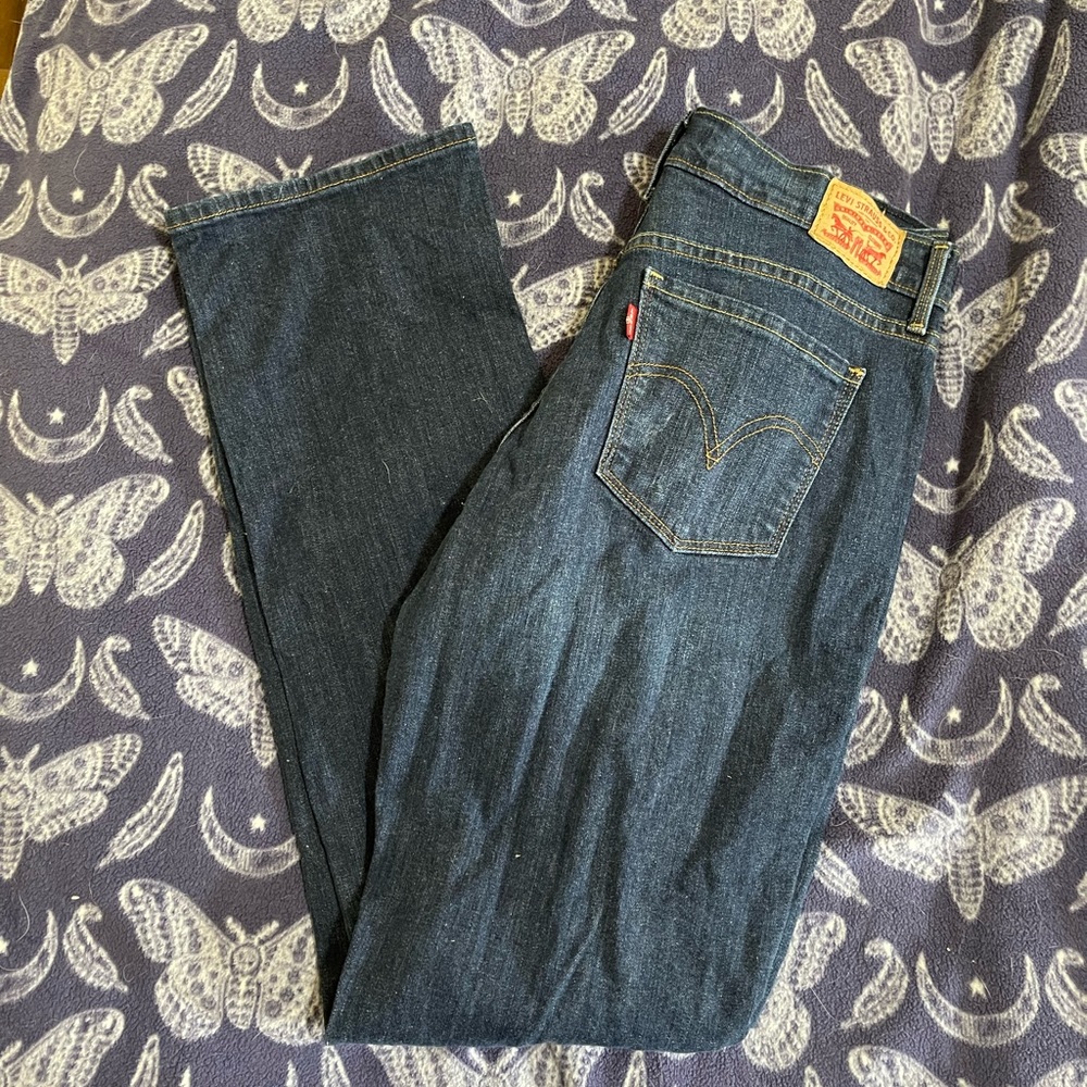 Levi 505 Straight Dark Wash Jeans